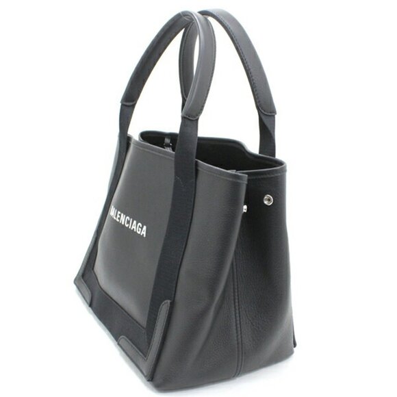 BALENCIAGA Black Leather Tote Bag - Picture 3 of 12